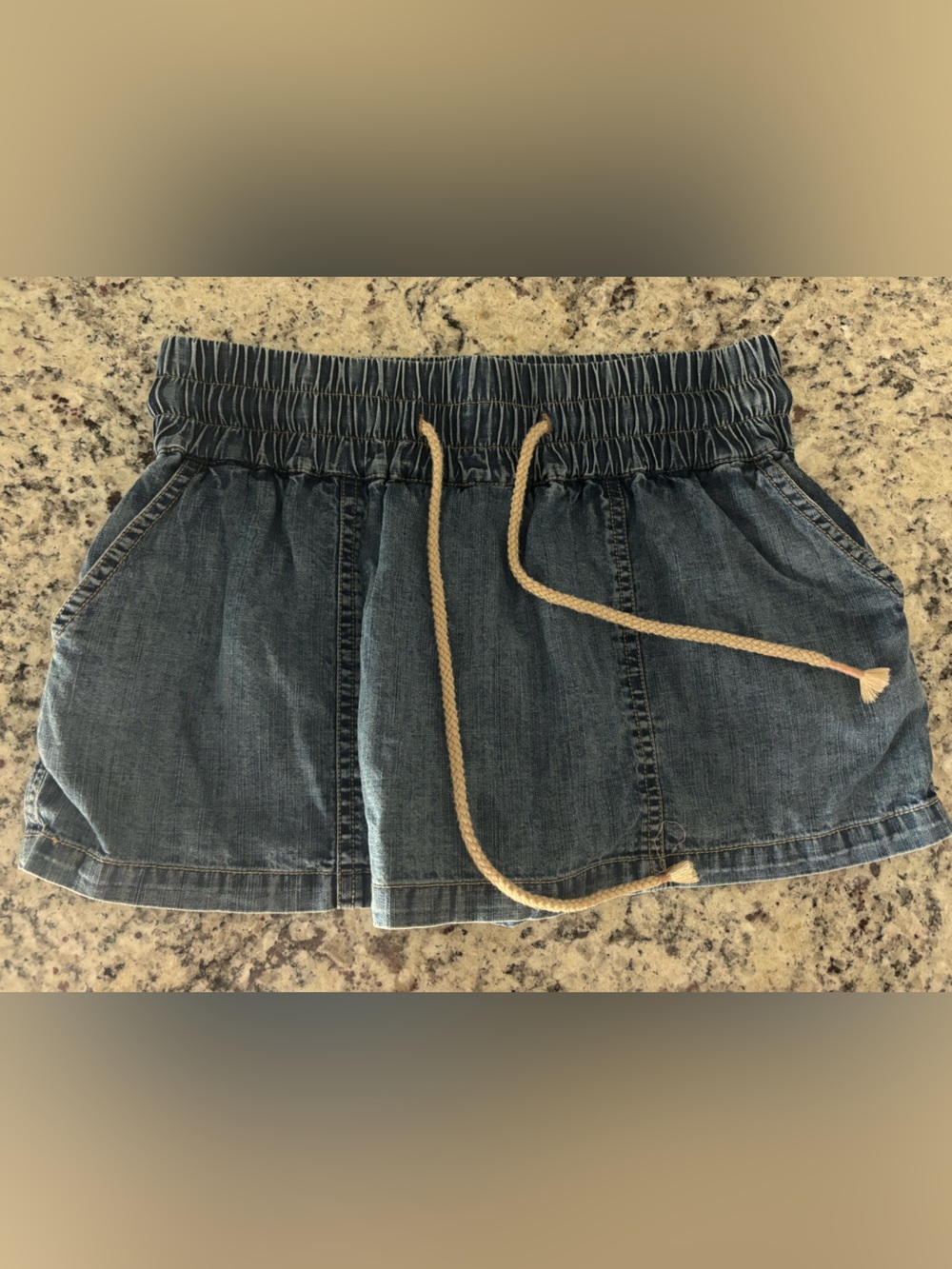 Denim Drawstring Women Shorts